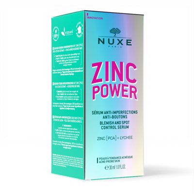 NUXE, ZINC POWER, serumas nuo spuogų ir dėmių, 1 vnt., 30 ml