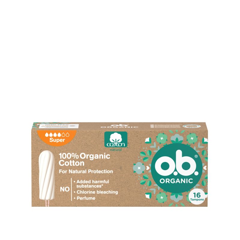 O.B. Organic Super tamponai, 16 vnt