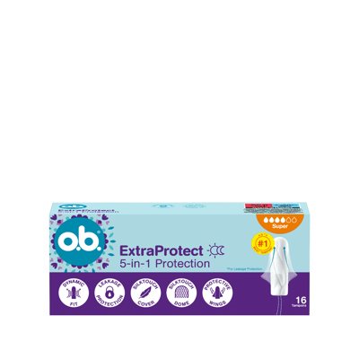 O.B. PRO COMFORT EXTRA PROTECT SUPER, tamponai, 16 vnt
