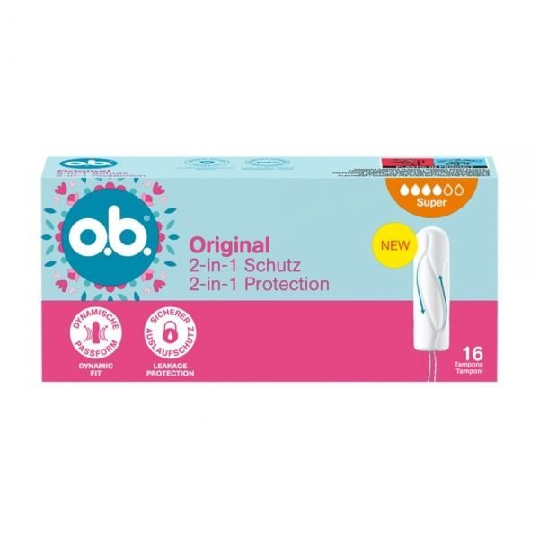 O.B. tamponai ORIGINAL SUPER, 16 vnt