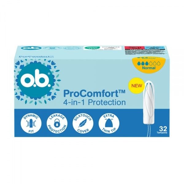 O.B. tamponai PROCOMFORT NORMAL, 32 vnt