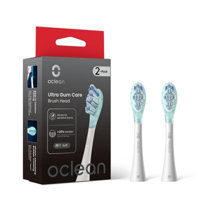 OCLEAN, elektrinio dantų šepetėlio Ultra Gum Care serijos baltos spalvos galvutės, 2 vnt
