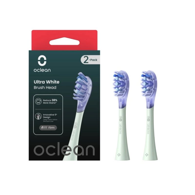 OCLEAN Ultra White Brush W01 Green elektrinio šepetėlio galvutės N2