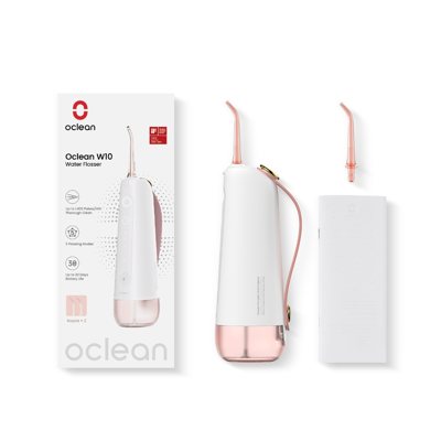 OCLEAN W10, elektrinis burnos irigatorius, rožinės spalvos