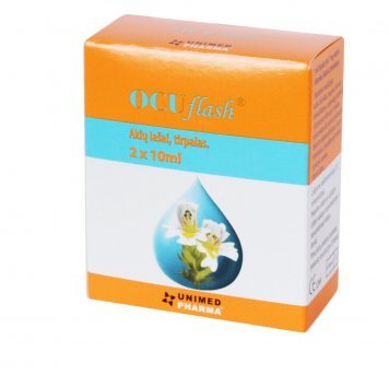 OCUFLASH 7 mg/ml akių lašai N2, 10 ml