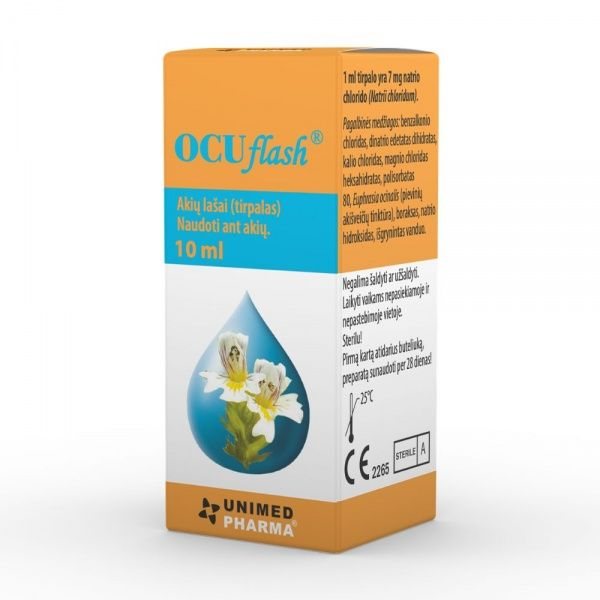 OCUFLASH 7MG/ML AKIŲ LAŠAI, 10 ml