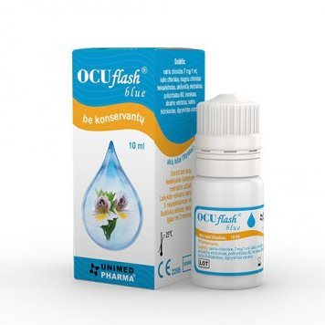 OCUFLASH Blue akių lašai be konservantų N1, 10 ml