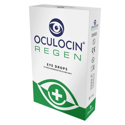 OCULOCIN REGEN, akių lašai, 5 ml ( x 10 vnt.), 0.5 ml