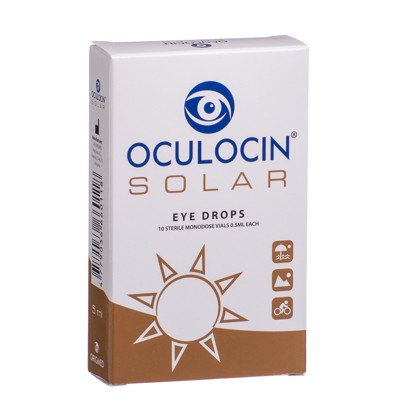 OCULOCIN SOLAR, akių lašai, 10 vnt., 5 ml