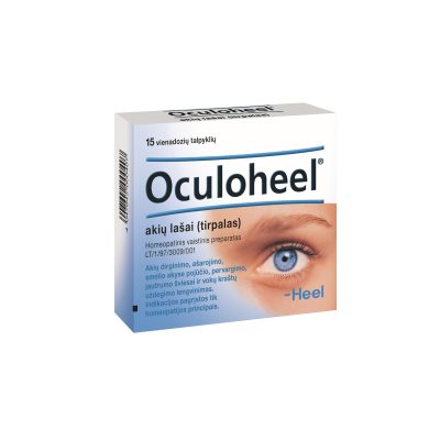Oculoheel akių lašai (tirpalas) vienadozė talpyklė N15 (3×5), 0.45 ml