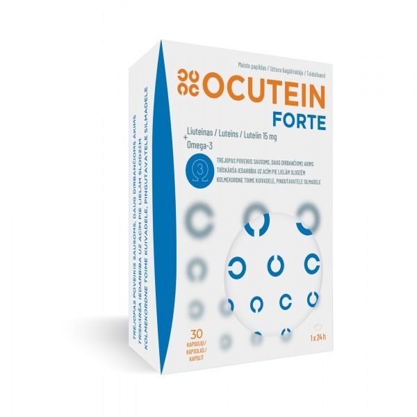 OCUTEIN maisto papildas FORTE, 30 kaps.