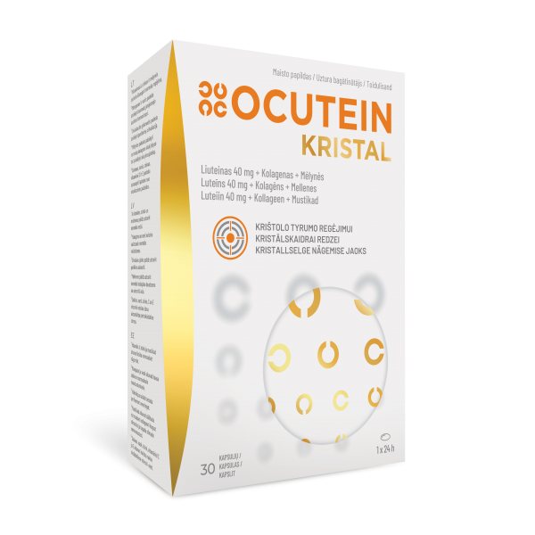 OCUTEIN maisto papildas KRISTAL, 30 kaps.