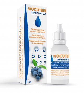 OCUTEIN Sensitive plus akių lašai, 15 ml