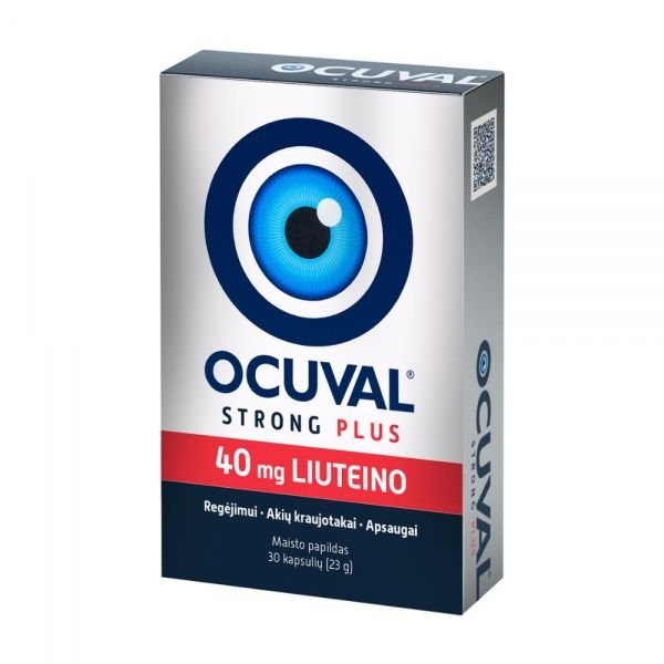 OCUVAL maisto papildas STRONG PLUS, 30 kaps.