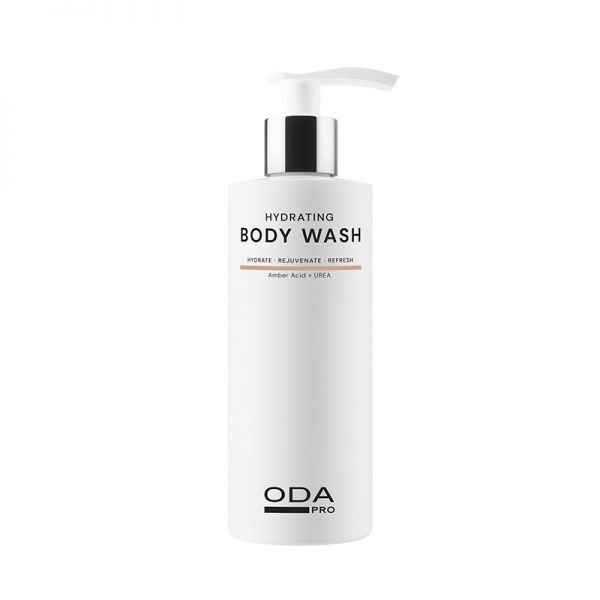 ODA PRO drėkinamasisi kūno prausiklis su gintaro rūgštimi ir urea, 200 ml