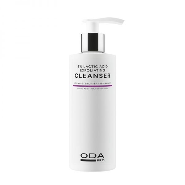 ODA PRO Eksfolijuojantis prausiklis su 9% pieno rūgštimi, 200 ml