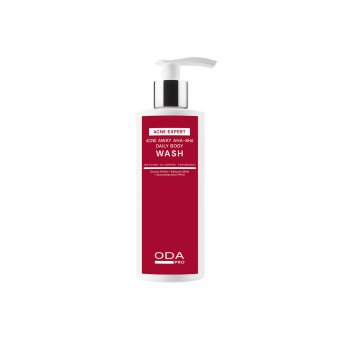 ODA PRO kasdienis kūno prausiklis spuogų kontrolei, AHA-BHA, ACNE EXPERT, 200 ml
