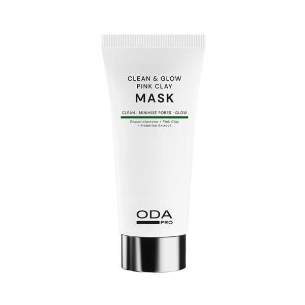 ODA PRO valanti ir skaistinanti rožinio molio kaukė, 50 ml