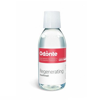 ODONTE, burnos skalavimo skystis regeneruojamasis, 250 ml