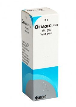 OFTAGEL 2,5 mg/g akių gelis, 10 g