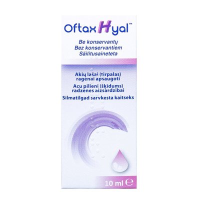 OFTAXHYAL® akių lašai, 10 ml