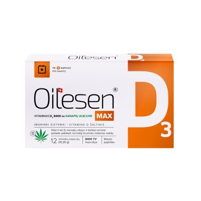 OILESEN D3 MAX 8400 kapsulės N12