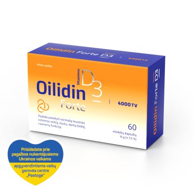 OILIDIN FORTE vitaminas D3 4000TV kapsulės N60