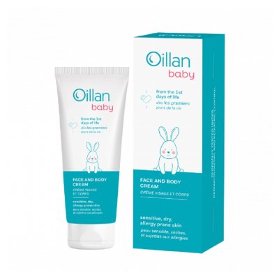 OILLAN Baby veido ir kūno kremas kūdikiams, 75 ml