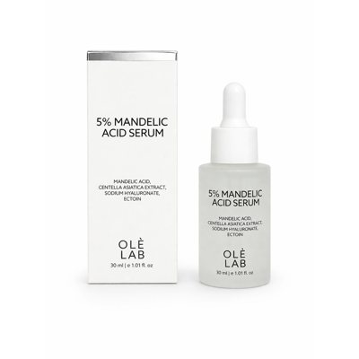 OLÈ LAB 5% Migdolų rūgšties (AHA) veido serumas su hialuronatu, 30 ml