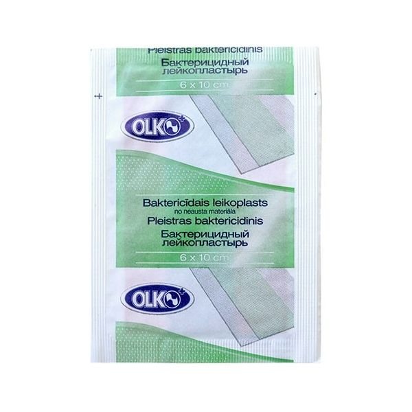 OLKO baktericidinis pleistras, x 10 cm, 1 vnt., 6 cm