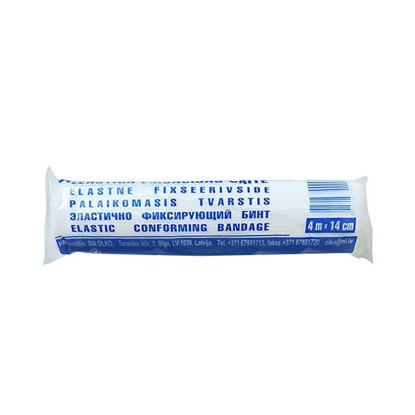 OLKO elastinis fiksuojamas tvarstis, x 14 cm, 1 vnt., 4 m