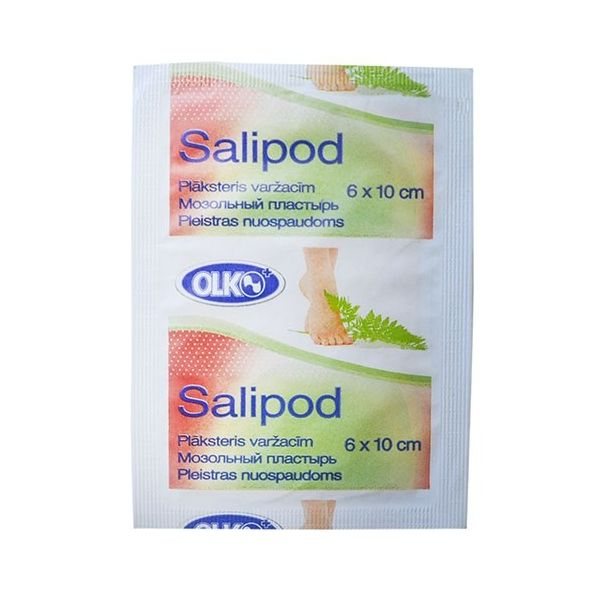 OLKO nuospaudų pleistras SALIPOD, x 10 cm, 1 vnt., 6 cm