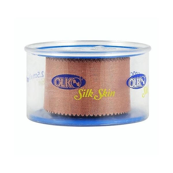 OLKO ruloninis pleistras SILK SKIN, x 500 cm, 1 vnt., 2.5 cm