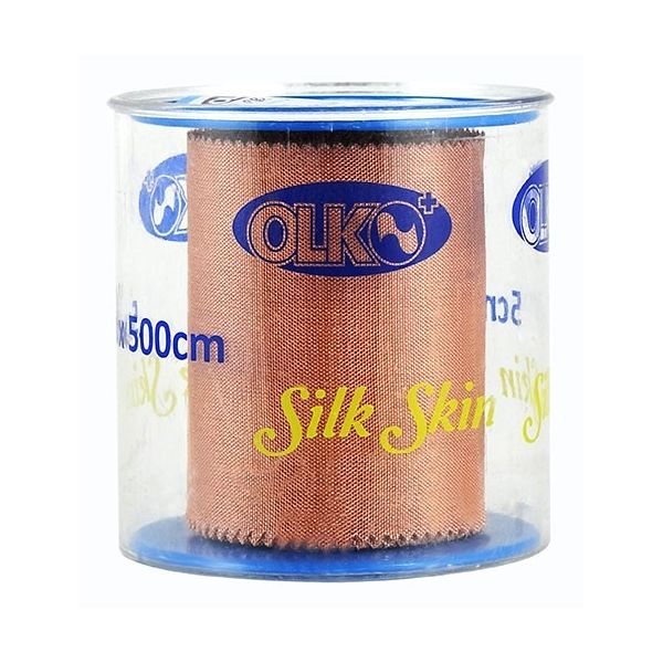 OLKO ruloninis pleistras SILK SKIN, x 500 cm, 1 vnt., 5 cm