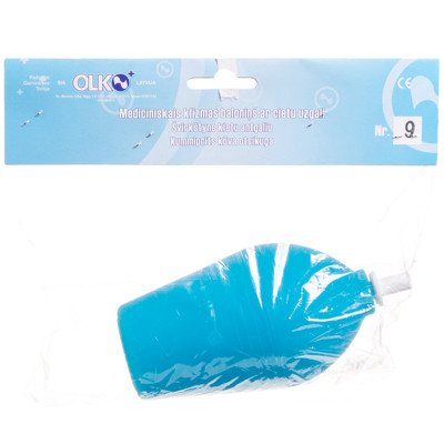OLKO, švirkštynė (kriaušė klizmavimui), kietas antgalis, medicininė, Nr.9
