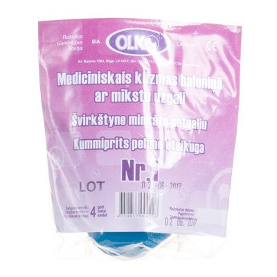OLKO, švirkštynė (kriaušė klizmavimui), minkštas antgalis, medicininė, Nr.1
