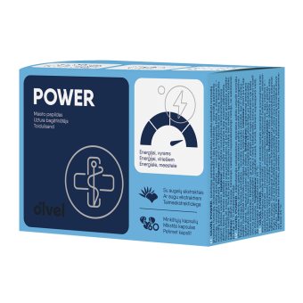 OLVEL energijai POWER, 60 minkštų kapsulių