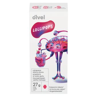 OLVEL, lollipops ledinukai kvėpavimo takams, 3 vnt