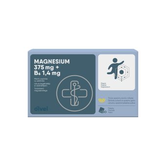 OLVEL MAGNIS 375 MG + B6 1,4 MG, apelsinų skonio, nuo ., 30 pakelių, 12 m