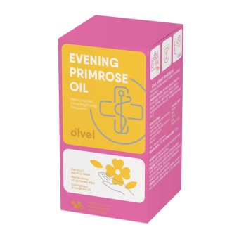 OLVEL nakvišų aliejus EVENING PRIMROSE OIL, 90 minkštų kapsulių