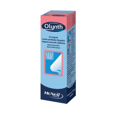 Olynth 0,5 mg/ml nosies purškalas, 10 ml