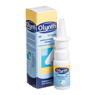 Olynth HA 0,5 mg/ml nosies purškalas (tirpalas), 10 ml