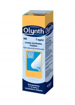OLYNTH HA 1 mg/ml nosies purškalas (tirpalas), 10 ml