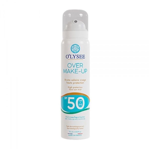 O'LYSEE apsauginė dulksna OVER MAKE UP, SPF50+, 75 ml