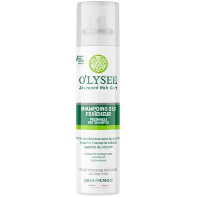 O'LYSEE gaivinamasis sausas šampūnas FRESHNESS, 200 ml