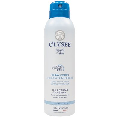 O'LYSEE purškiamas drėkinamasis kūno losjonas EXPRESS, 150 ml