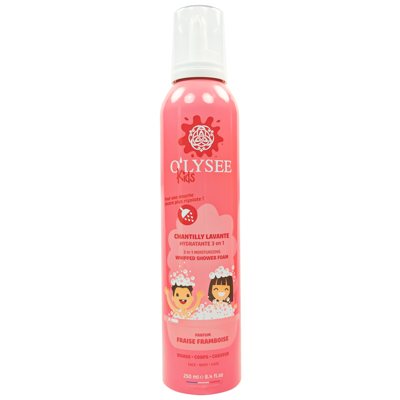 O'LYSEE vaikiškos prausiamosios putos RASPBERRY & STRAWBERRY, nuo ., 250 ml, 3 m
