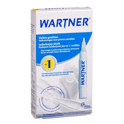 OMEGA PHARMA WARTNER, pieštukas karpoms, 1.5 ml