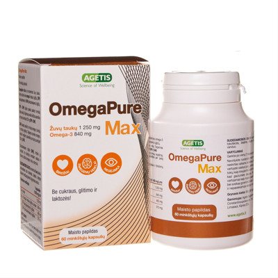 OMEGAPURE MAX, 60 kapsulių