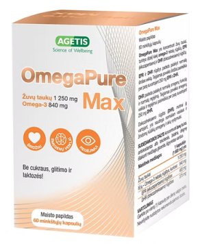 OmegaPure Max minkštosios kapsulės N60